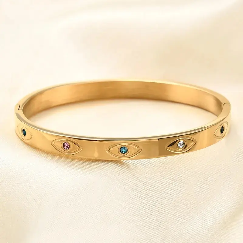 Evil Eye Stainless Bangle - FY0060
